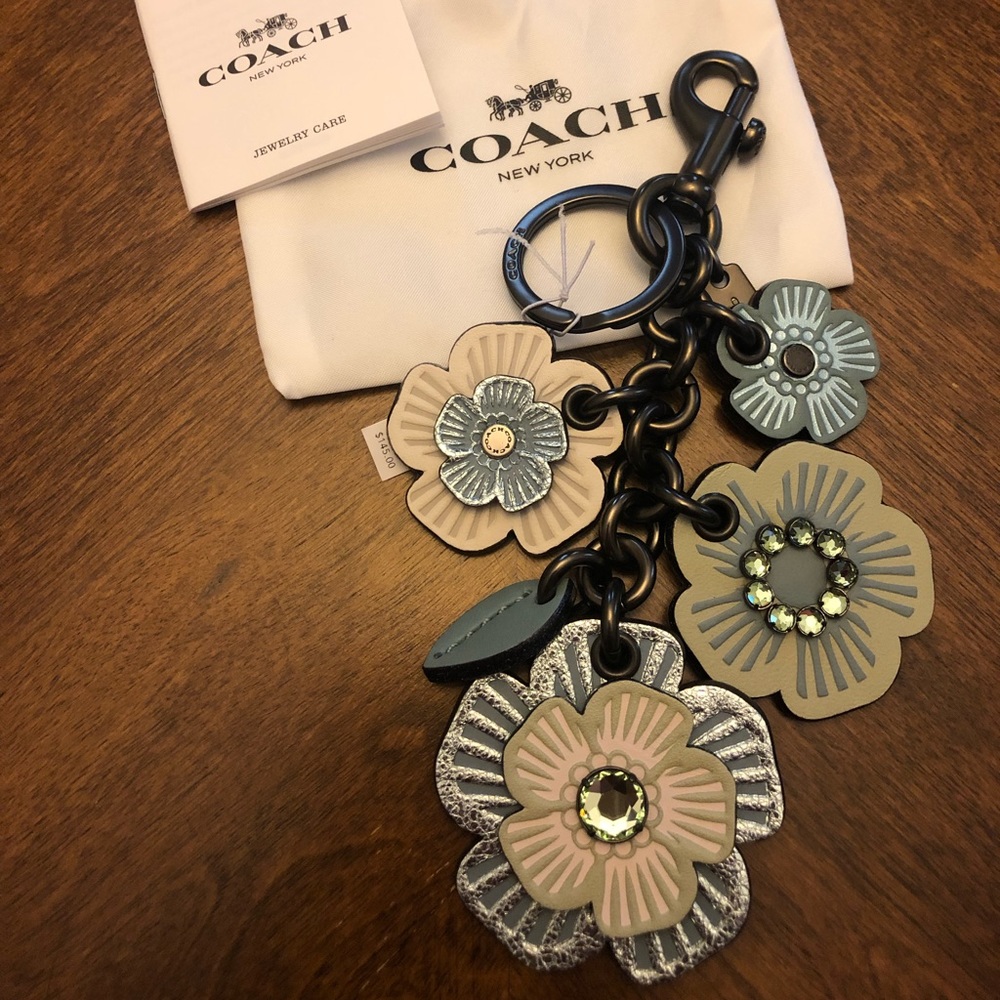 Coach Tea Rose Mix Bag Charm